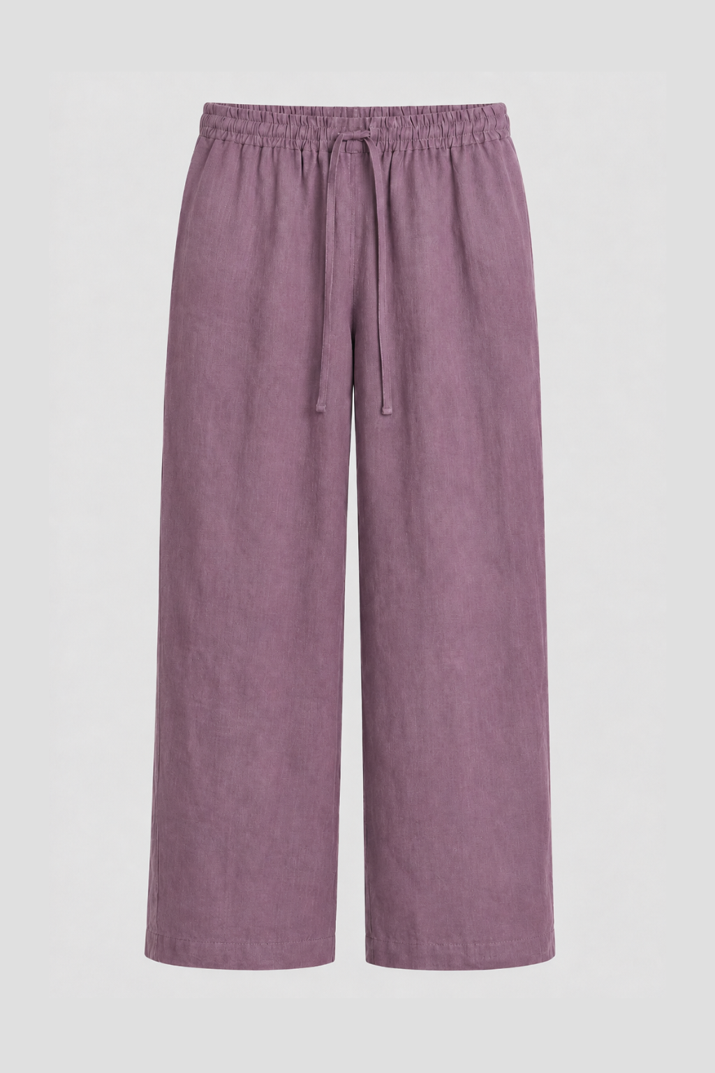 Cochineal Dyed Linen Drawstring Pants