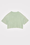 Mulberry-Dyed Waffle Short-Sleeve Top