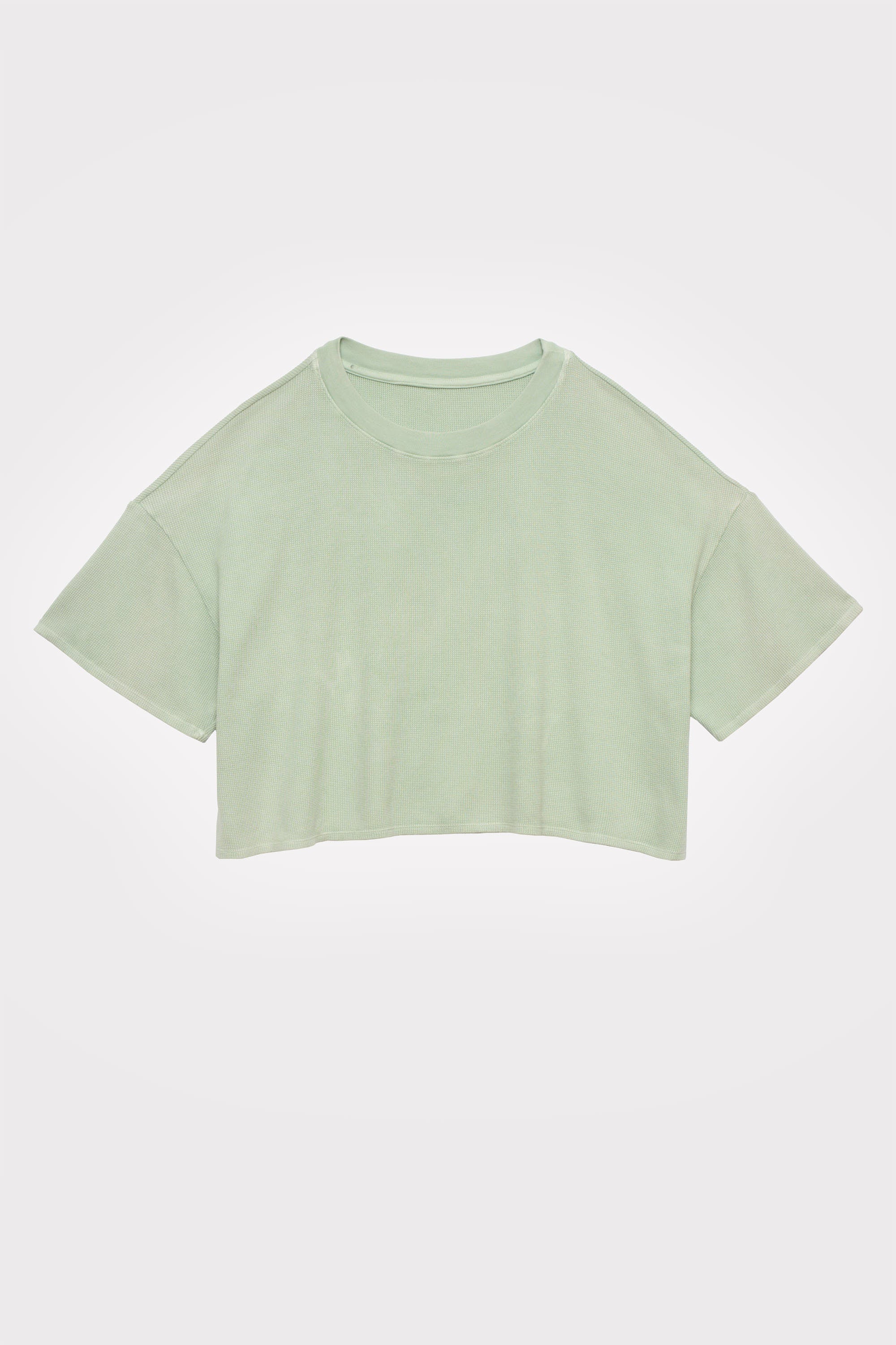 Mulberry-Dyed Waffle Short-Sleeve Top in naturally dyed fabric by AGA Nature