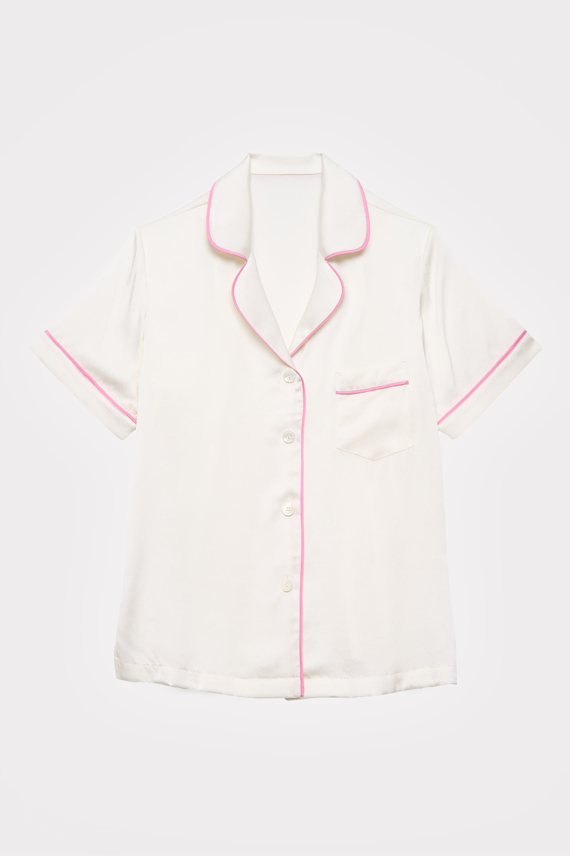 Undyed Amelie Silk Pajama Set in naturally dyed fabric by AGA Nature