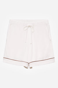 Undyed Modal Piped-Short Pajama Set in naturally dyed fabric by AGA Nature