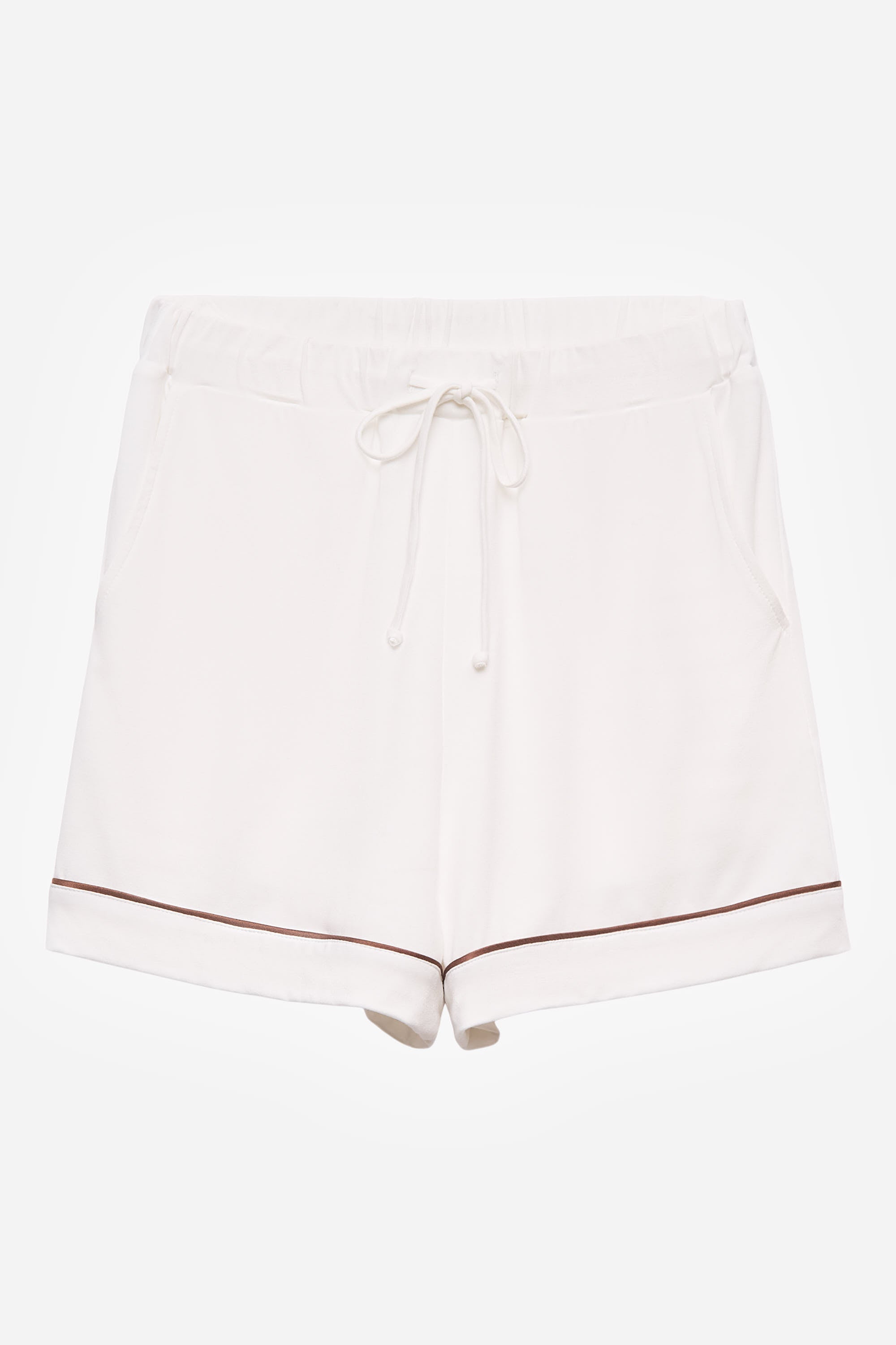 Undyed Modal Piped-Short Pajama Set in naturally dyed fabric by AGA Nature