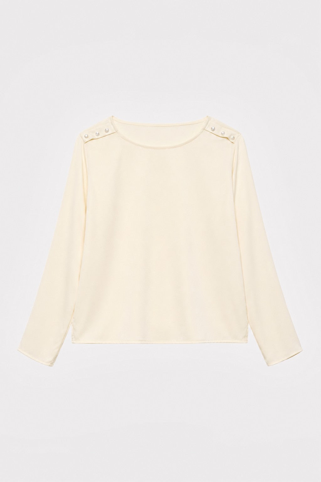 Red Onion-Dyed Silk Pearl-Button Blouse in naturally dyed fabric by AGA Nature