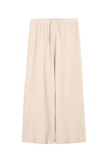 Walnut Hull Dyed Cotton Modal Wide Leg Pants