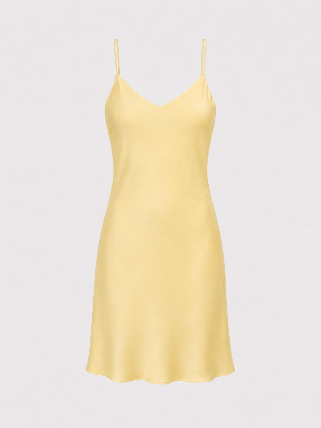 Chamomile-Dyed Silk Mini-Slip Dress
