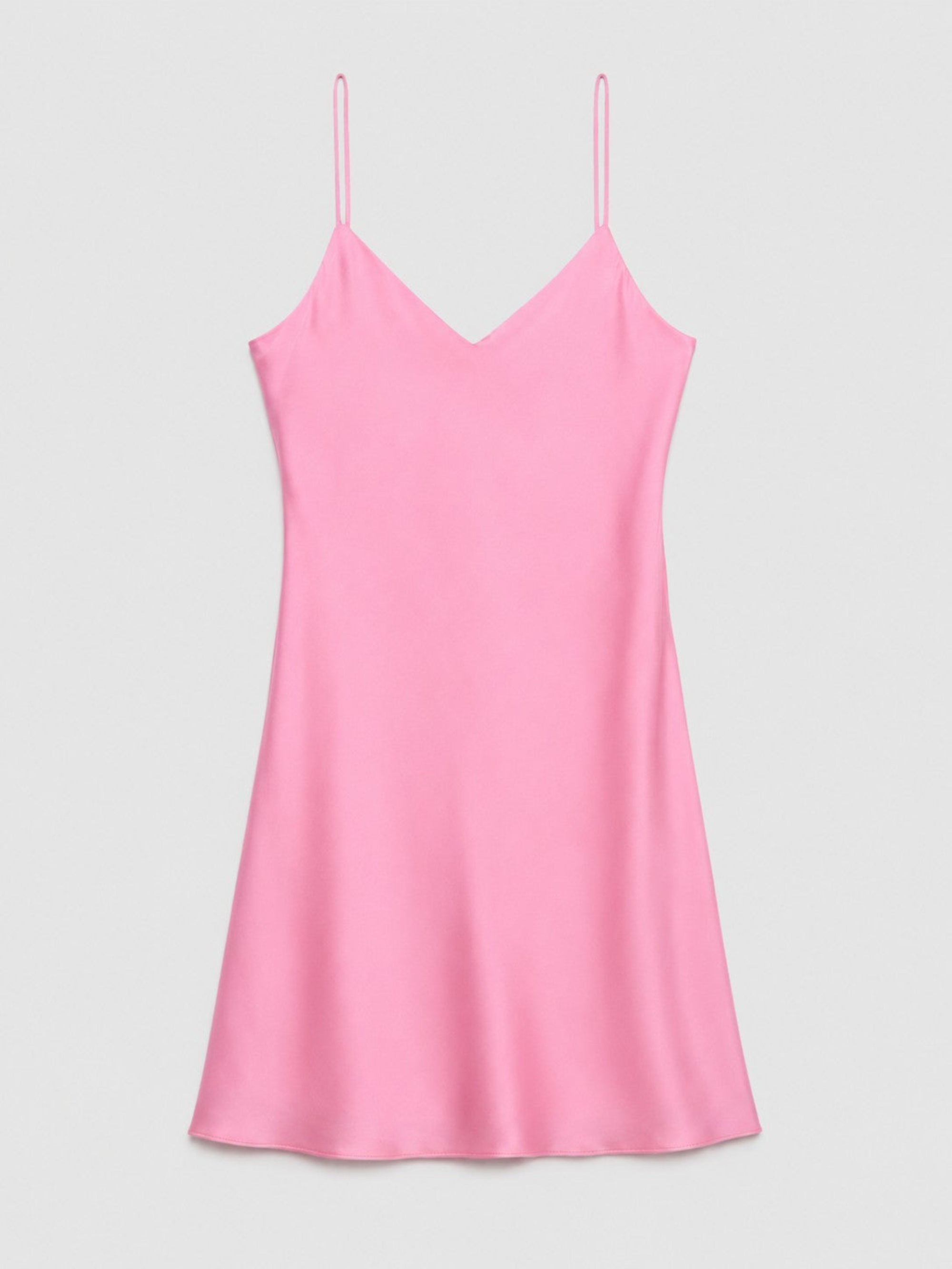 Cochineal-Dyed Silk Mini-Slip Dress in naturally dyed fabric by AGA Nature