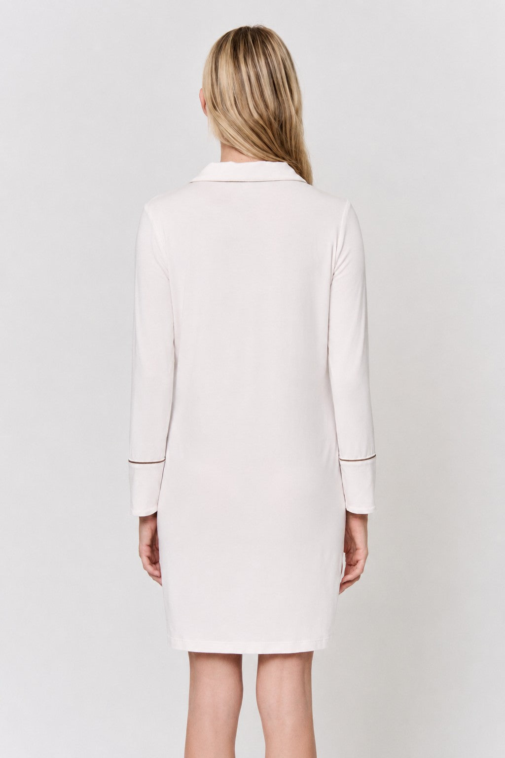 Undyed Modal Sleep-Shirt Dress in naturally dyed fabric by AGA Nature