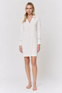 Undyed Modal Sleep-Shirt Dress in naturally dyed fabric by AGA Nature