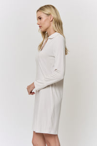 Alkanet-Dyed Modal Sleep-Shirt Dress in naturally dyed fabric by AGA Nature
