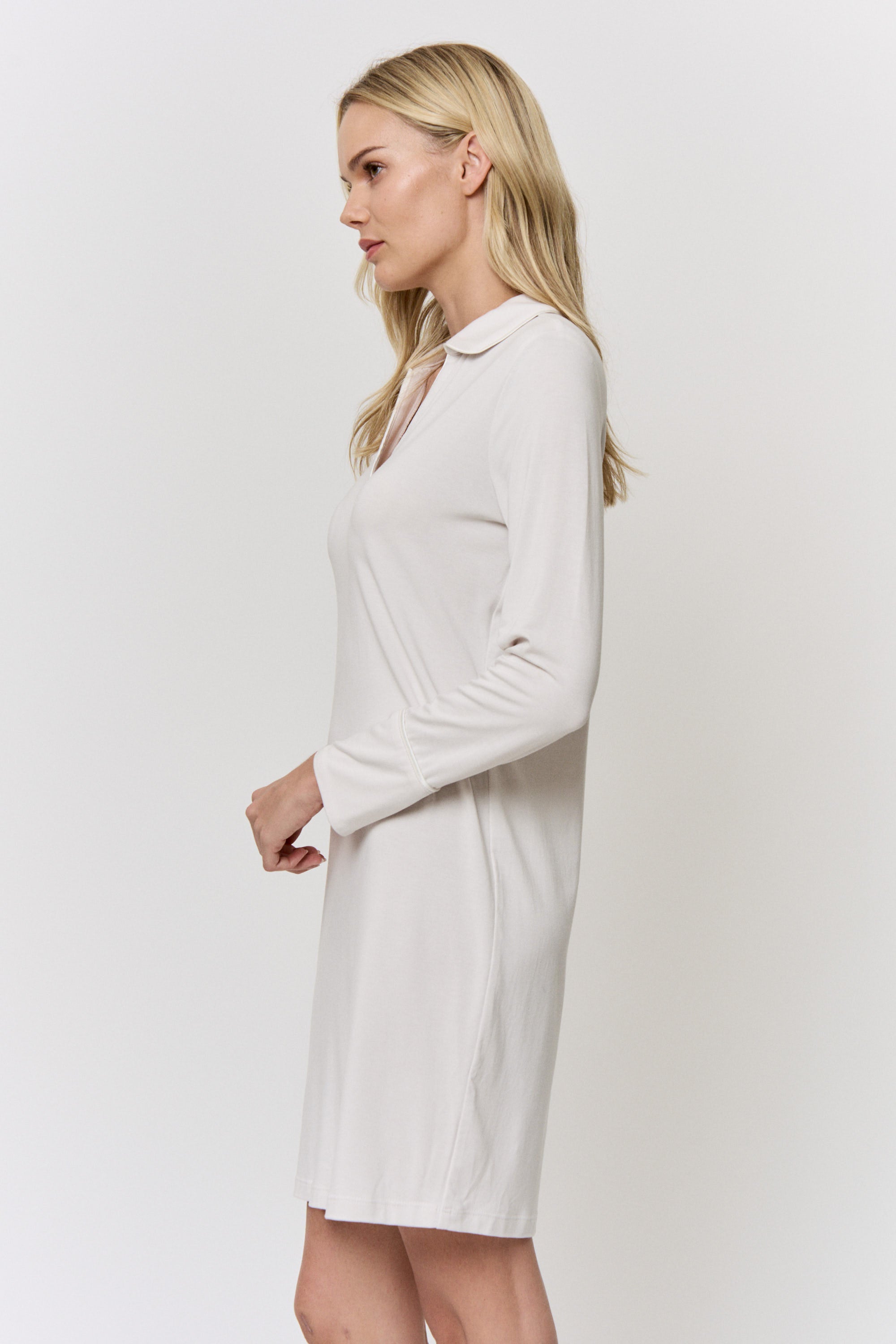 Alkanet-Dyed Modal Sleep-Shirt Dress in naturally dyed fabric by AGA Nature