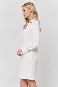 Undyed Modal Sleep-Shirt Dress in naturally dyed fabric by AGA Nature