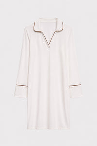 Undyed Modal Sleep-Shirt Dress in naturally dyed fabric by AGA Nature