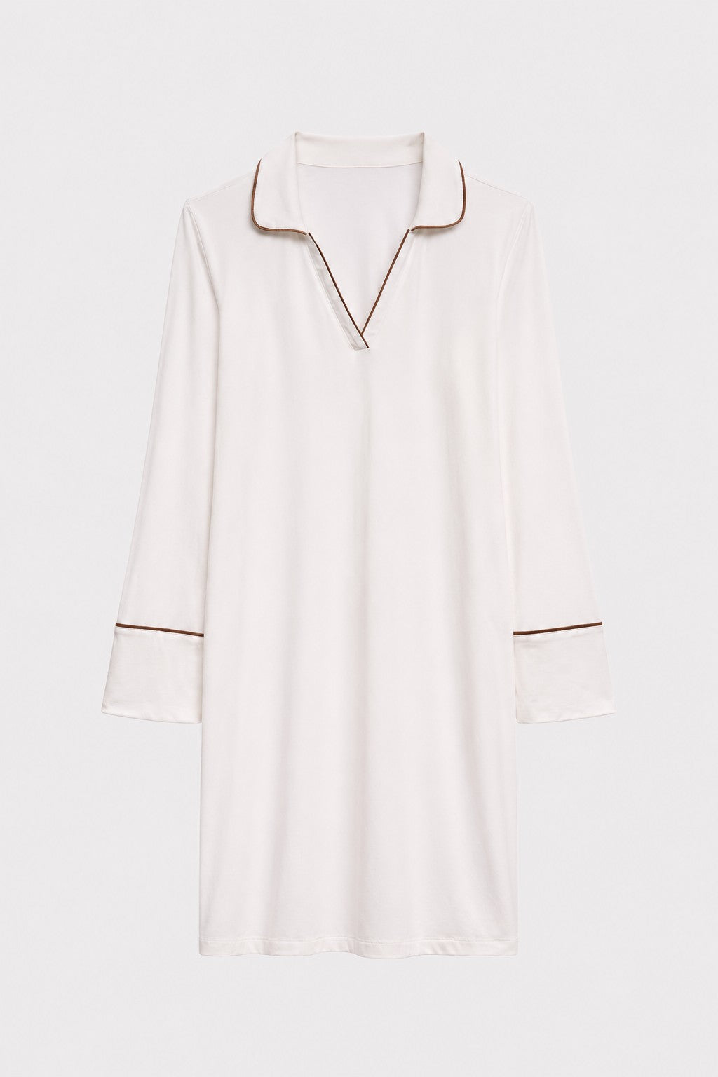 Undyed Modal Sleep-Shirt Dress in naturally dyed fabric by AGA Nature