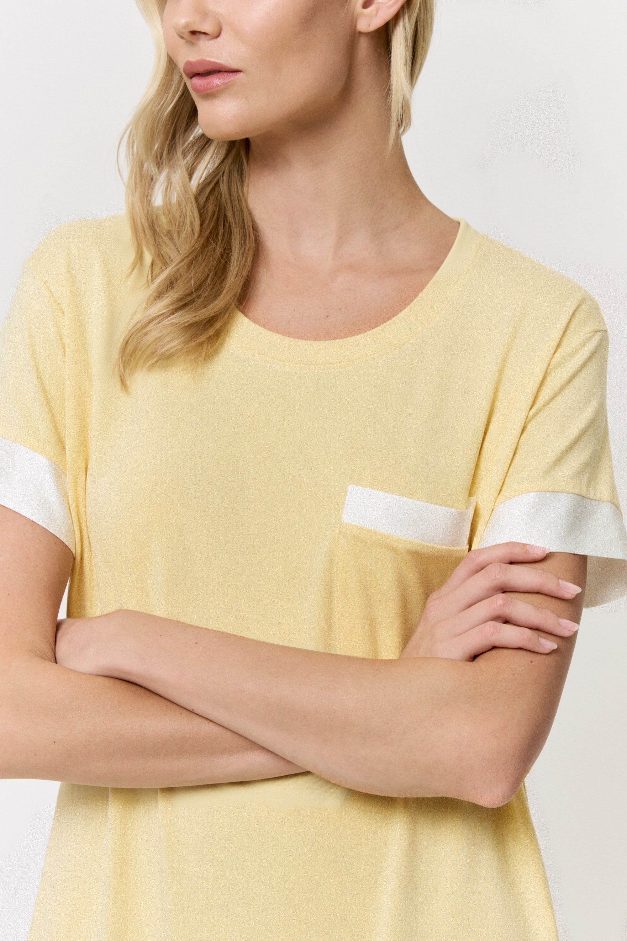 Chamomile-Dyed Modal Lounge-Dress in naturally dyed fabric by AGA Nature
