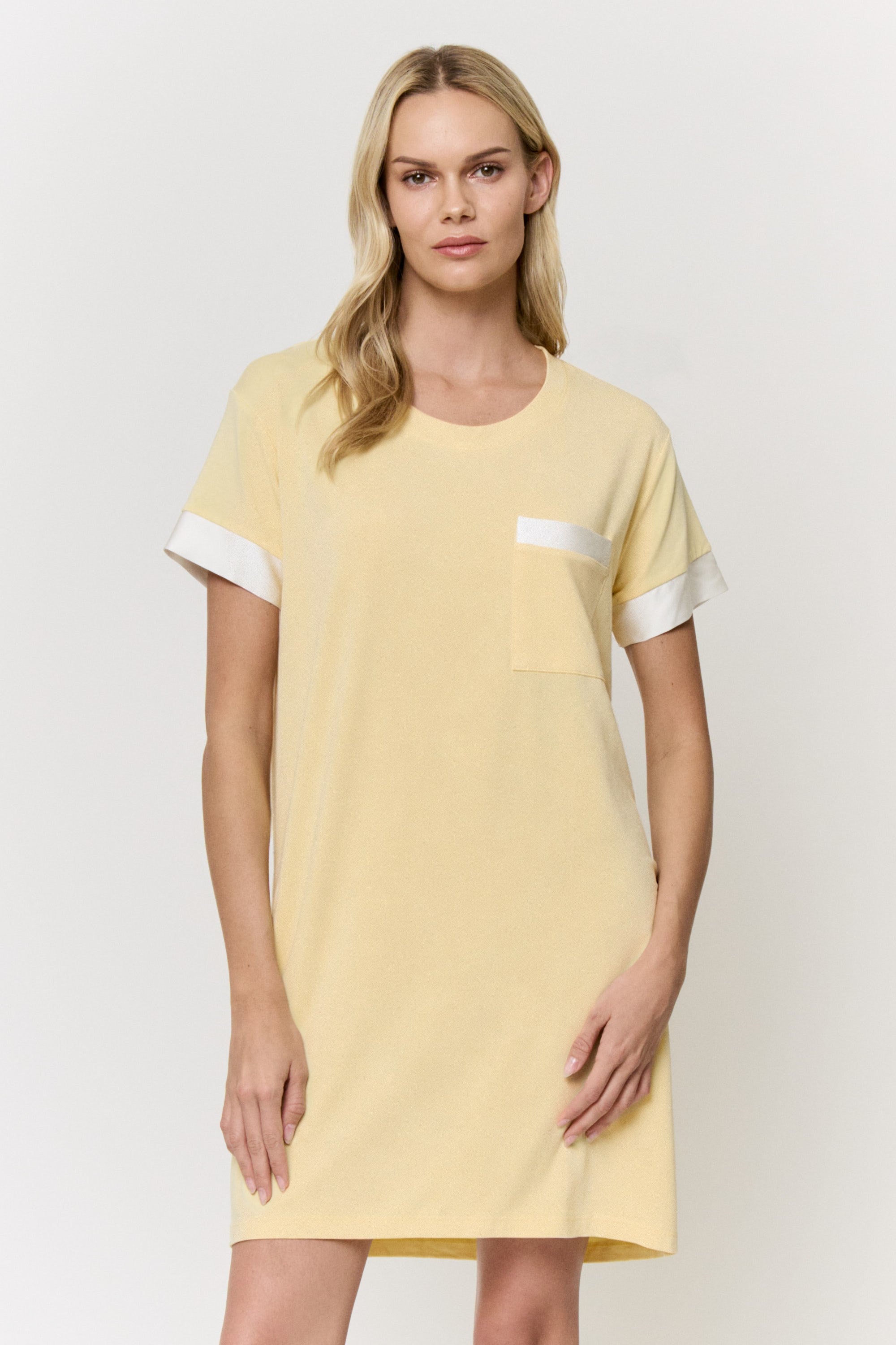 Chamomile-Dyed Modal Lounge-Dress in naturally dyed fabric by AGA Nature