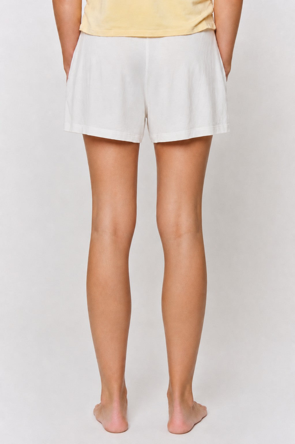 Undyed Modal Pearl-Button-Short in naturally dyed fabric by AGA Nature