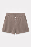 Cutch-Dyed Modal Pearl-Button-Short in naturally dyed fabric by AGA Nature