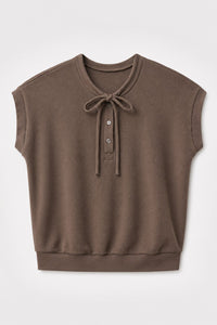 Cutch-Dyed Waffle Tie-Neck Top — Pure Renee project reference by AGA Nature