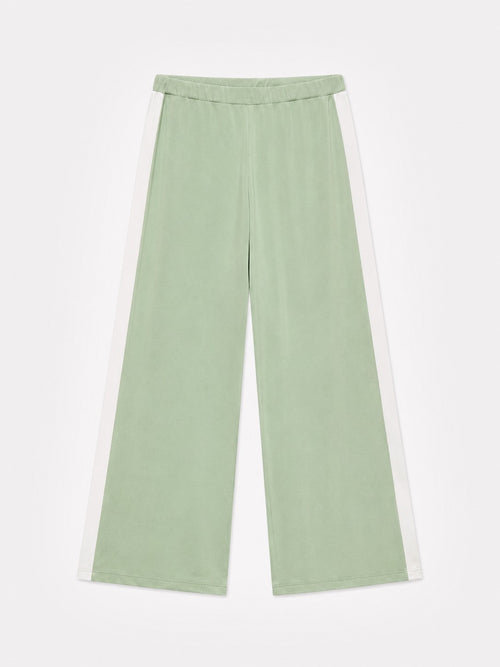 Mulberry-Dyed Silk Trim Pajama Set in naturally dyed fabric by AGA Nature