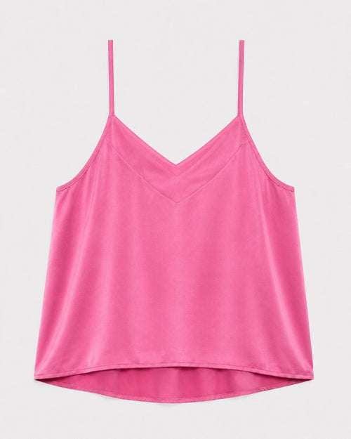 Cochineal-Dyed Silk Short Set in naturally dyed fabric by AGA Nature