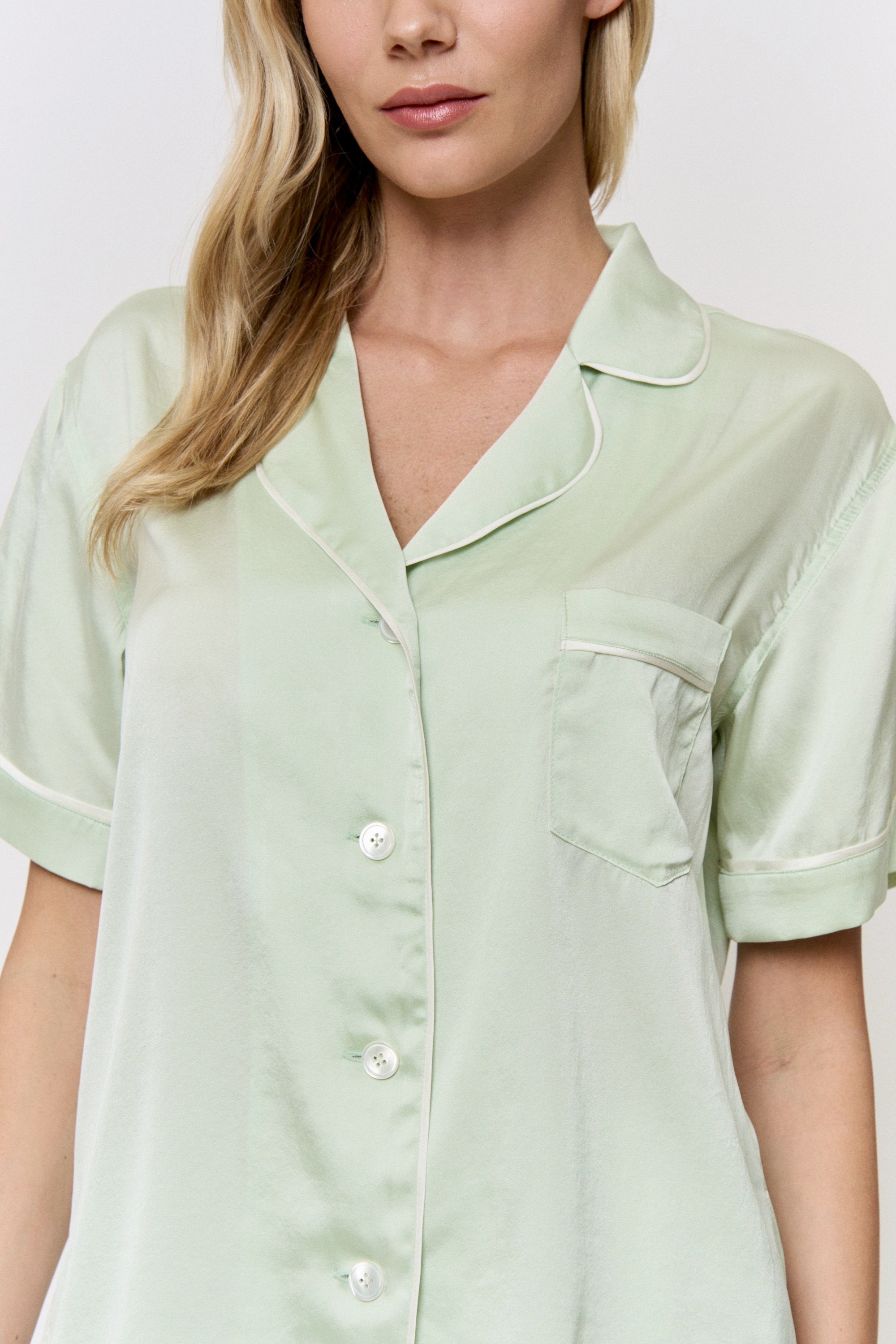 Mulberry-Dyed Silk Pajama Set