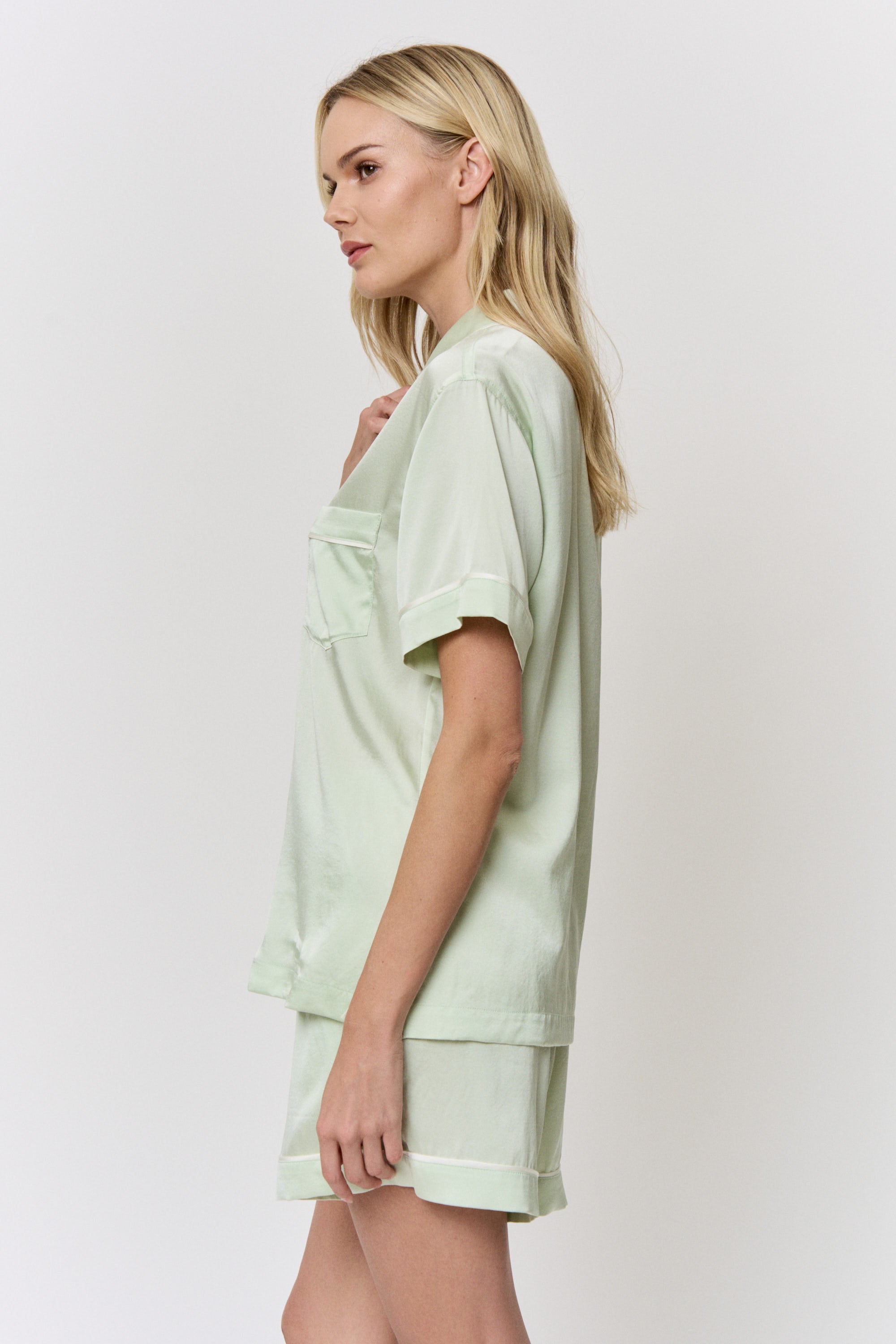 Mulberry-Dyed Silk Pajama Set
