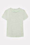 Mulberry-Dyed Slub Cotton Crew-Neck Tee