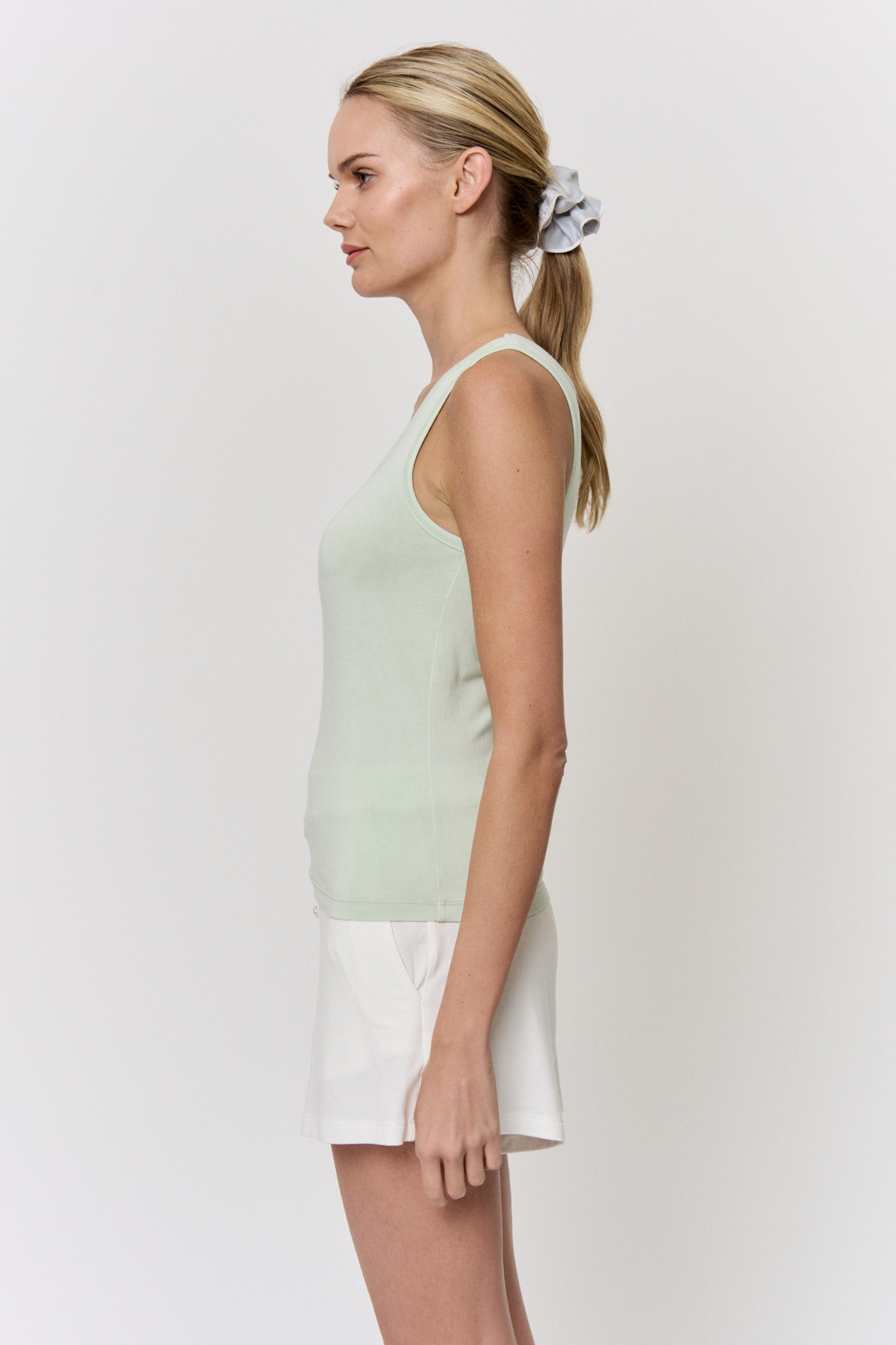 Mulberry-Dyed Modal Scoop-Neck Tank in naturally dyed fabric by AGA Nature