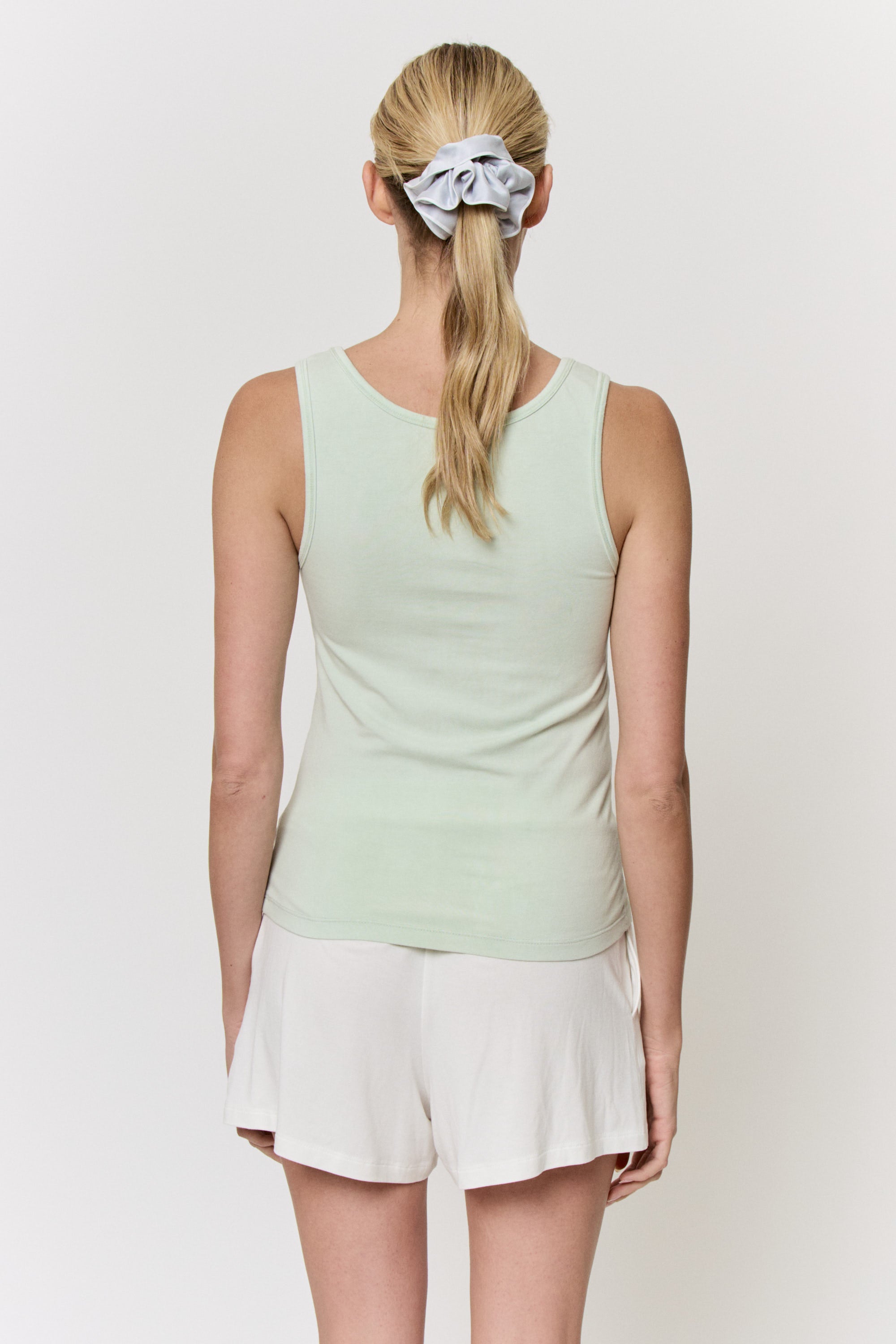 Mulberry-Dyed Modal Scoop-Neck Tank in naturally dyed fabric by AGA Nature