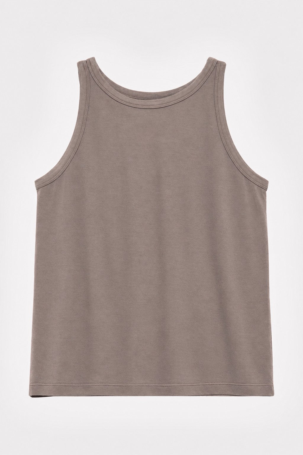 Cutch-Dyed Modal Scoop-Neck Tank in naturally dyed fabric by AGA Nature
