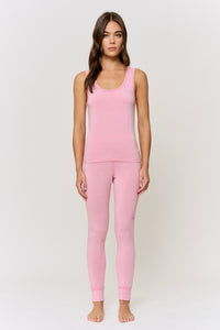 Cochineal-Dyed Modal Scoop-Neck Tank in naturally dyed fabric by AGA Nature