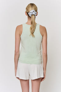 Mulberry-Dyed Modal Round-Neck Tank in naturally dyed fabric by AGA Nature