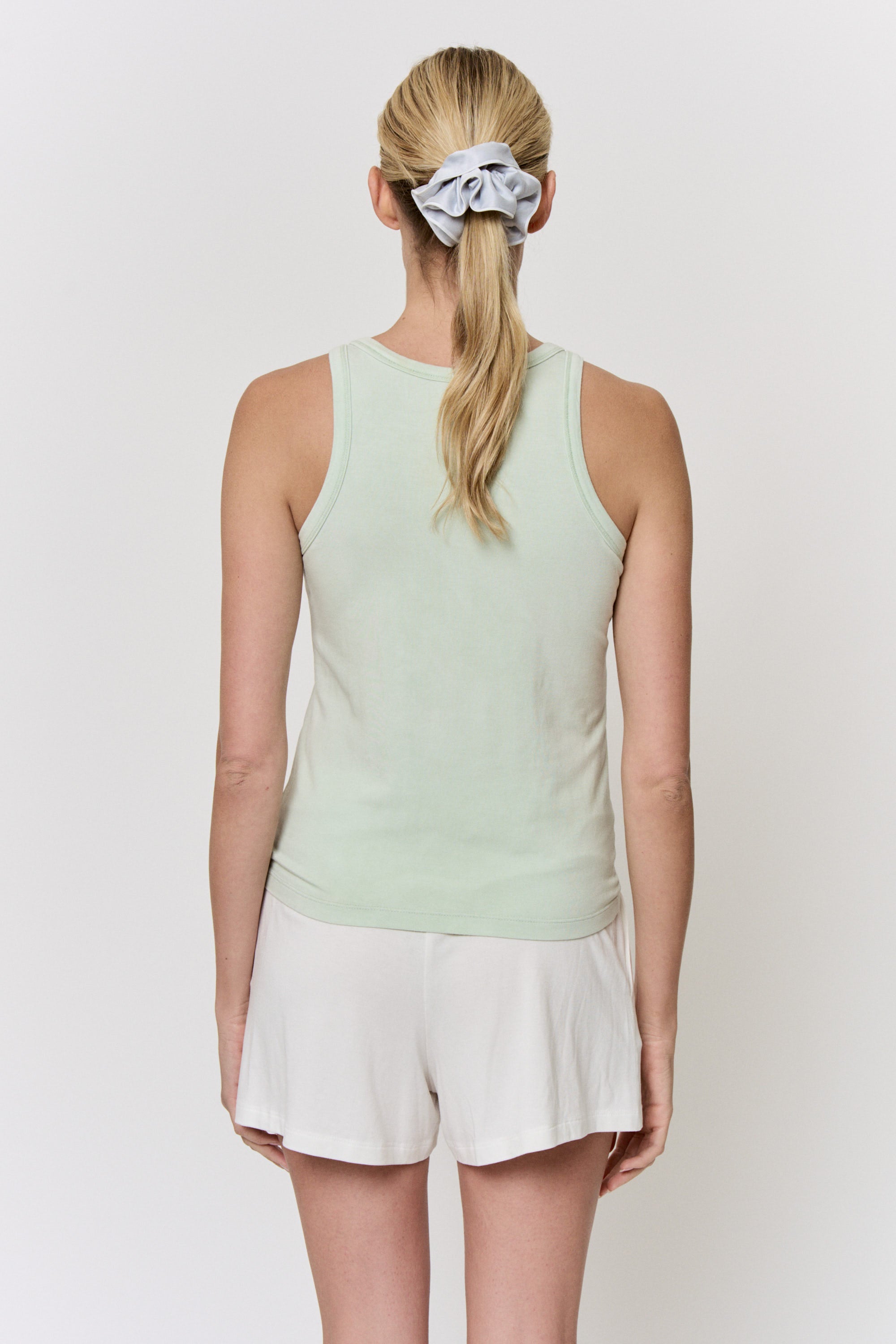 Mulberry-Dyed Modal Round-Neck Tank in naturally dyed fabric by AGA Nature