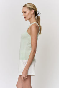Mulberry-Dyed Modal Round-Neck Tank in naturally dyed fabric by AGA Nature