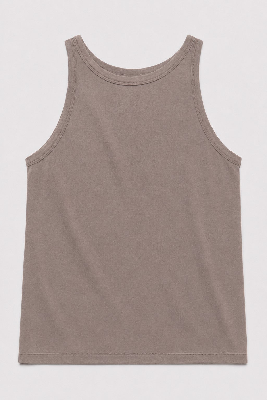 Cutch-Dyed Modal Round-Neck Tank in naturally dyed fabric by AGA Nature
