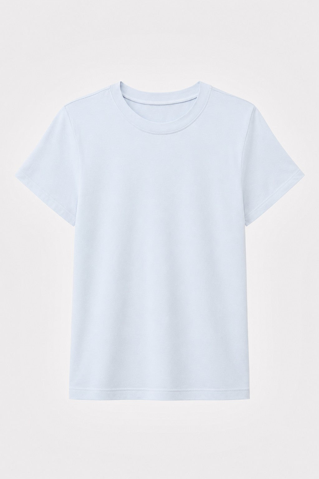 Red Cabbage-Dyed Modal Short-Sleeve Top in naturally dyed fabric by AGA Nature