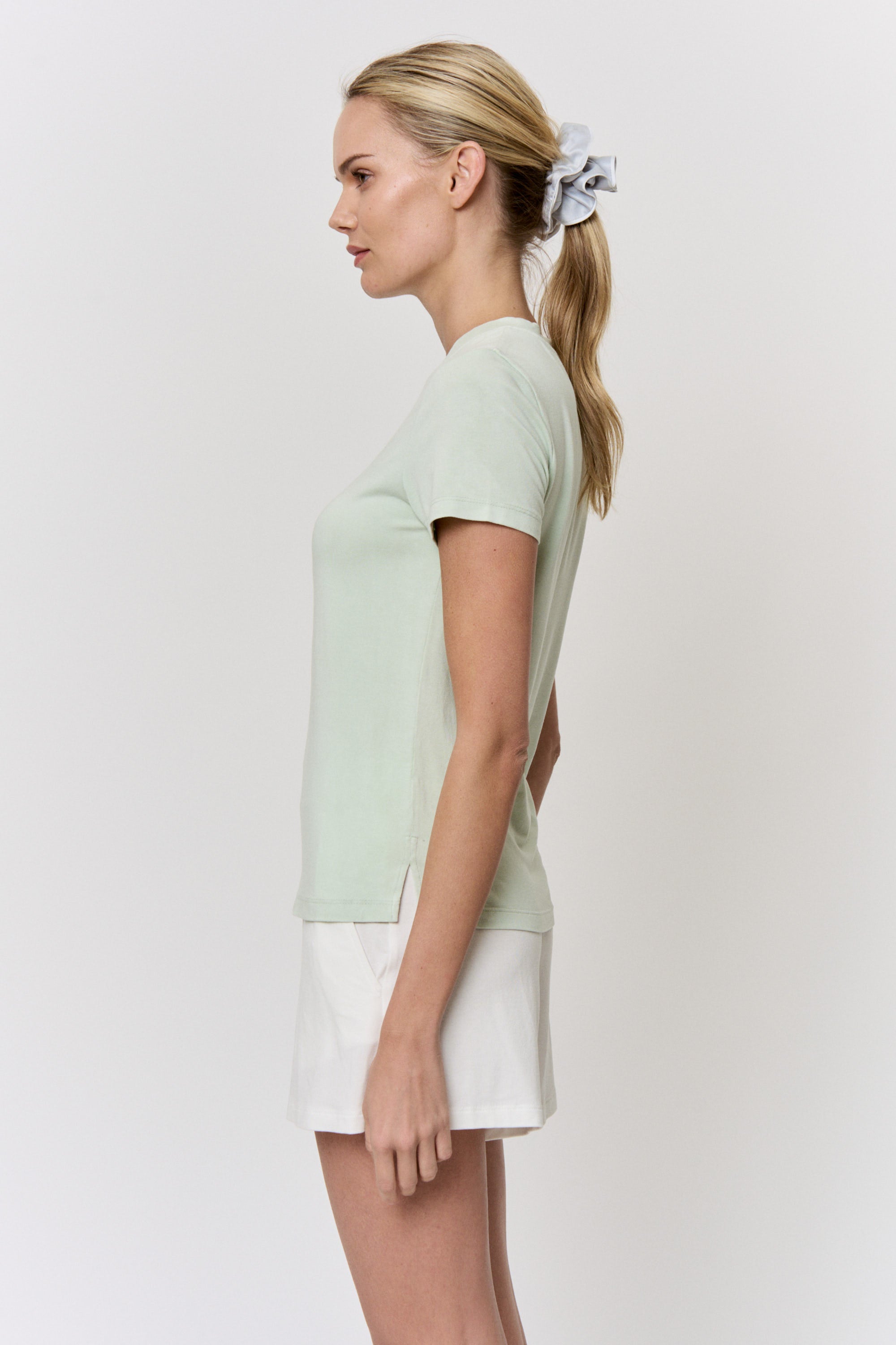 Mulberry-Dyed Modal Short-Sleeve Top in naturally dyed fabric by AGA Nature