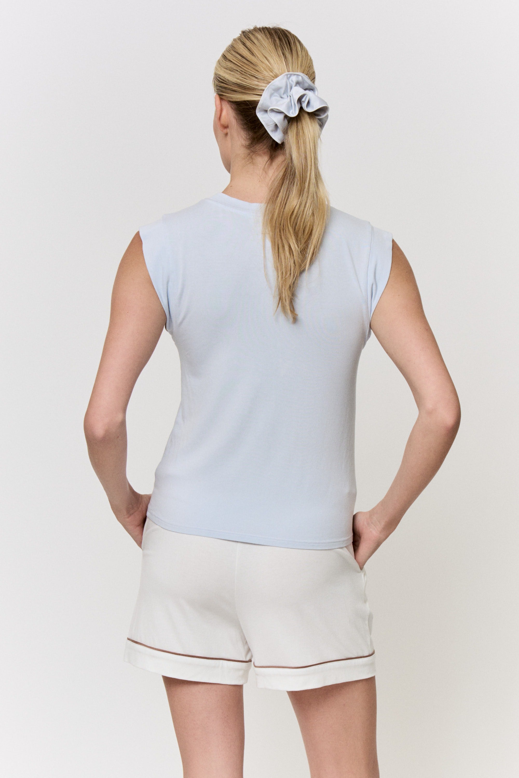 Red Cabbage-Dyed Modal Sleeveless Tank in naturally dyed fabric by AGA Nature