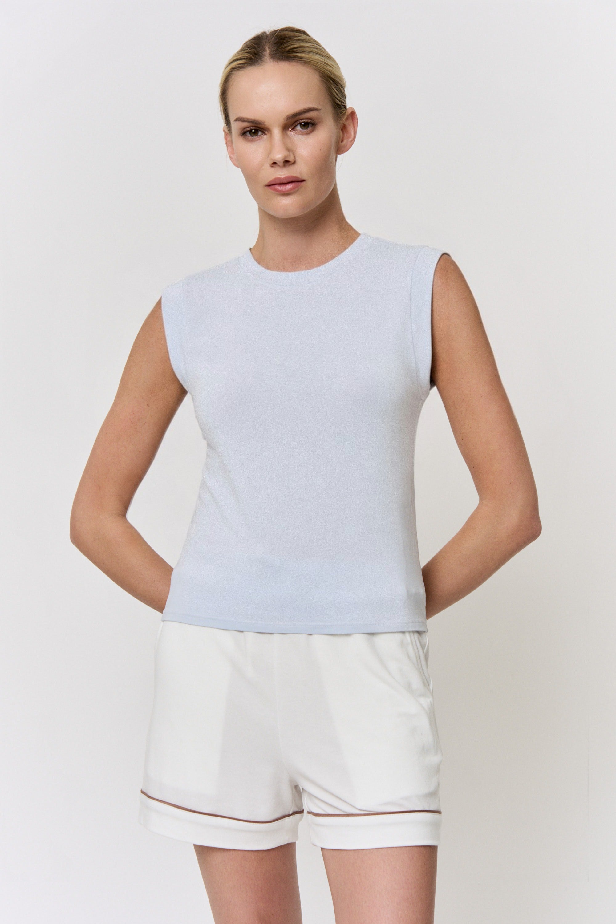 Red Cabbage-Dyed Modal Sleeveless Tank in naturally dyed fabric by AGA Nature