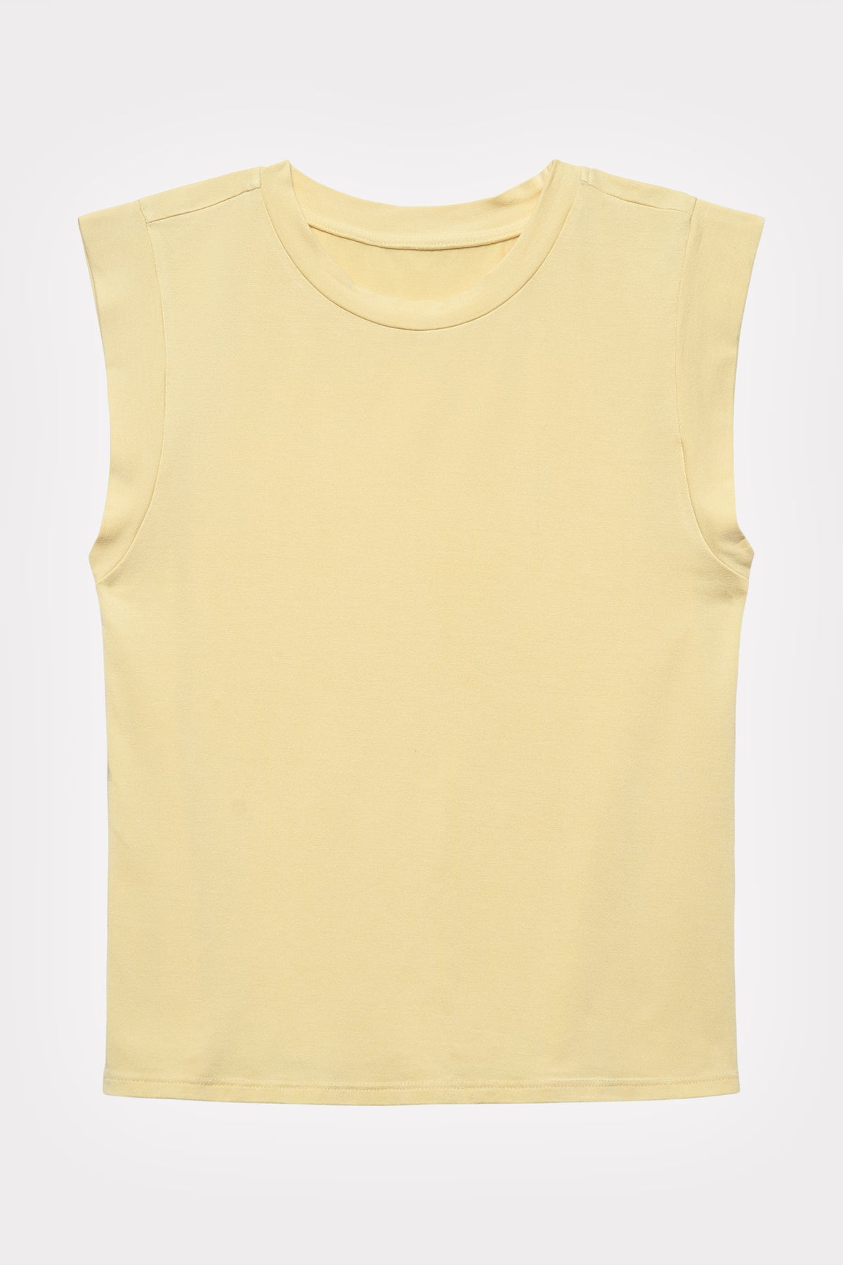 Chamomile-Dyed Modal Sleeveless Tank in naturally dyed fabric by AGA Nature