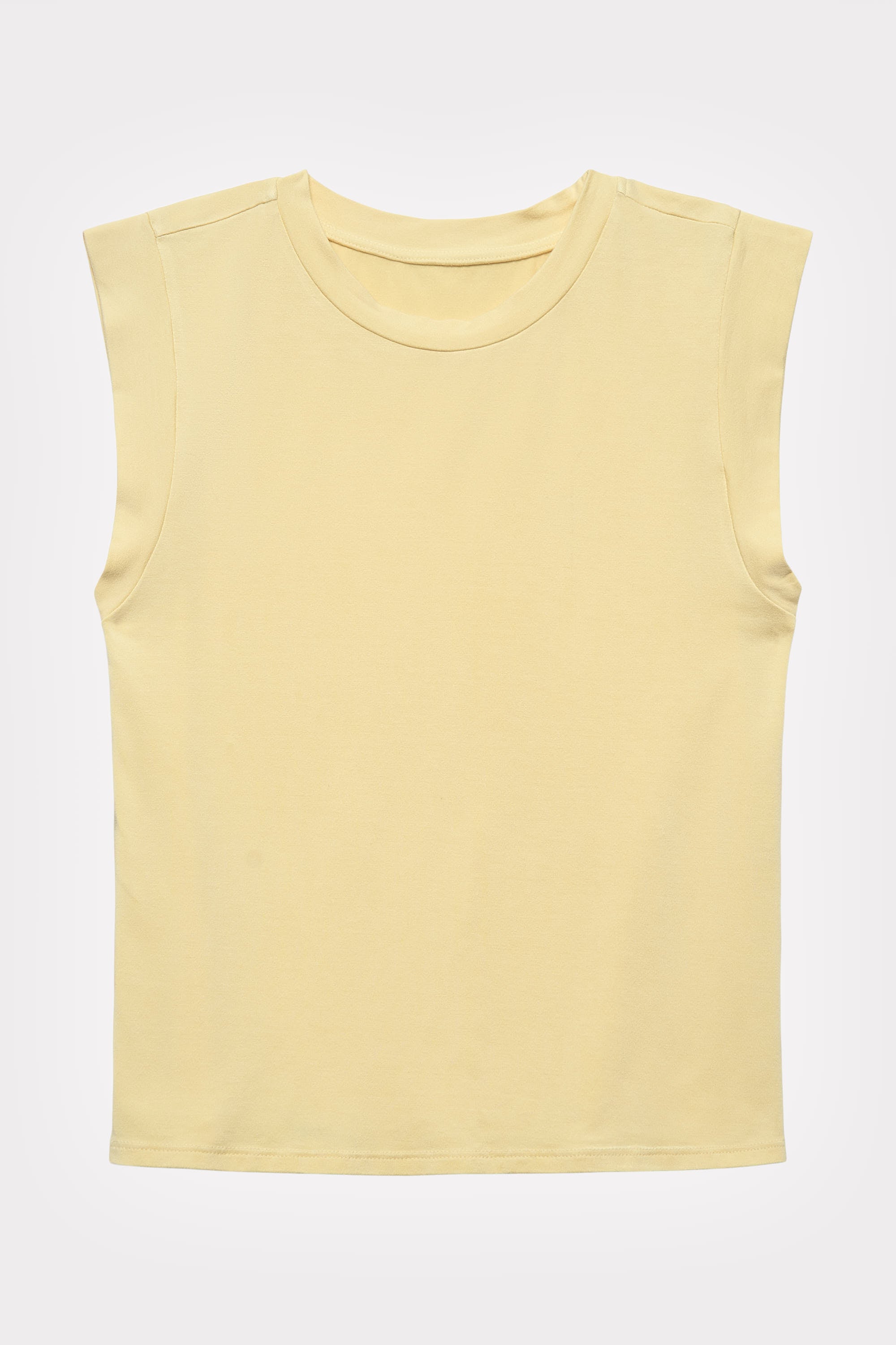 Chamomile-Dyed Modal Sleeveless Tank in naturally dyed fabric by AGA Nature