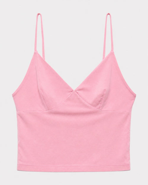 Cochineal-Dyed Modal V-Neck Cami in naturally dyed fabric by AGA Nature