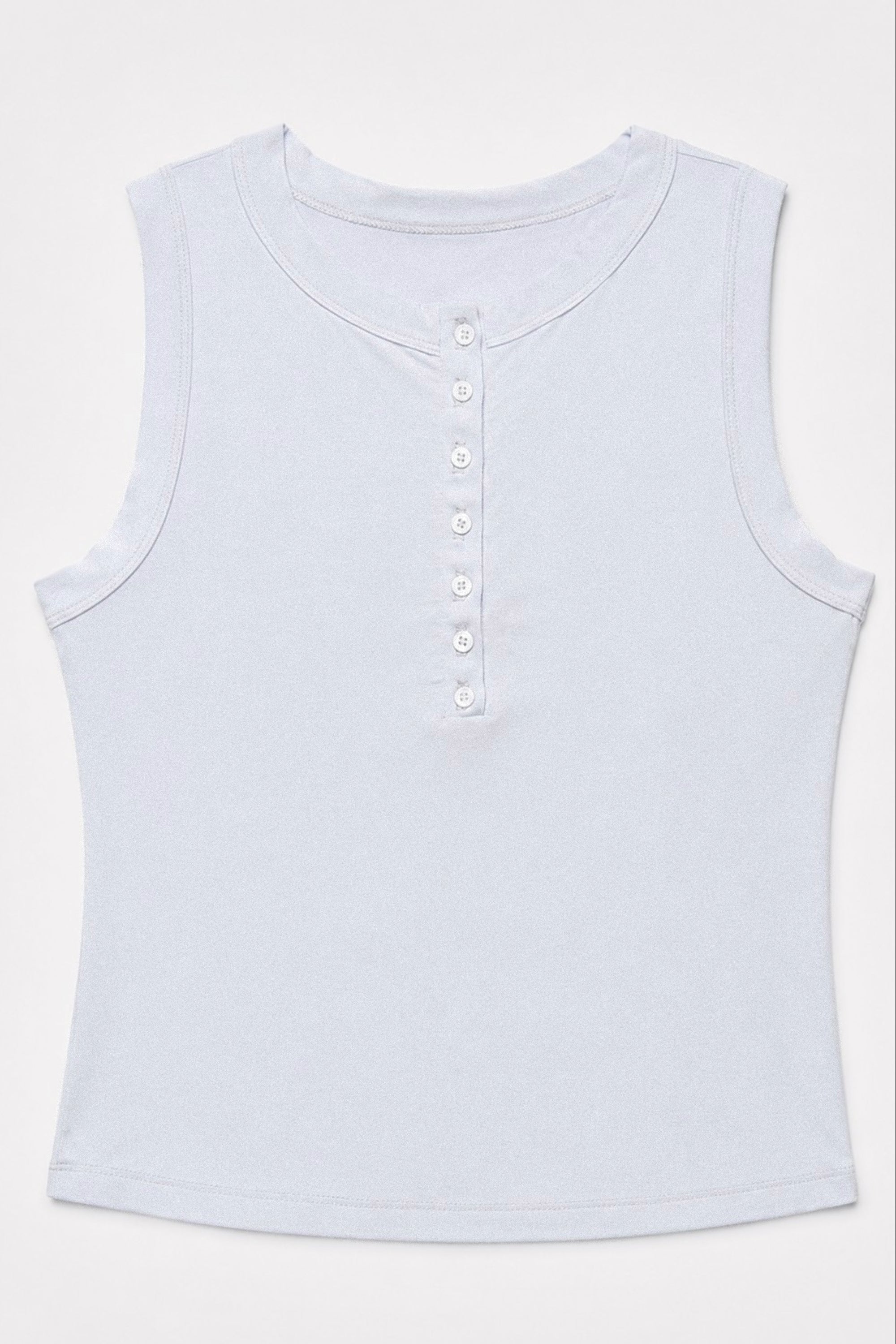 Red Cabbage-Dyed Modal Shell-Button Tank in naturally dyed fabric by AGA Nature
