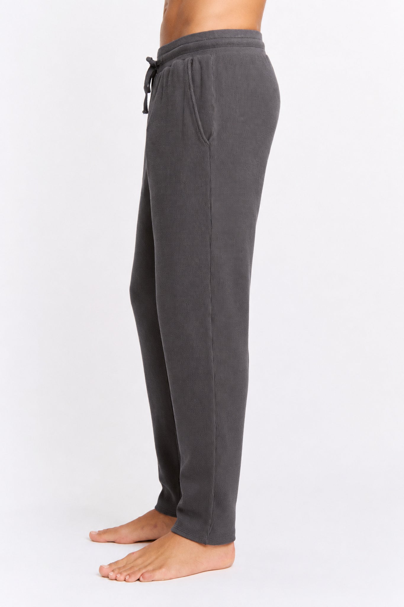 Myrobalan Dyed Cotton Modal Waffle Drawstring Pant