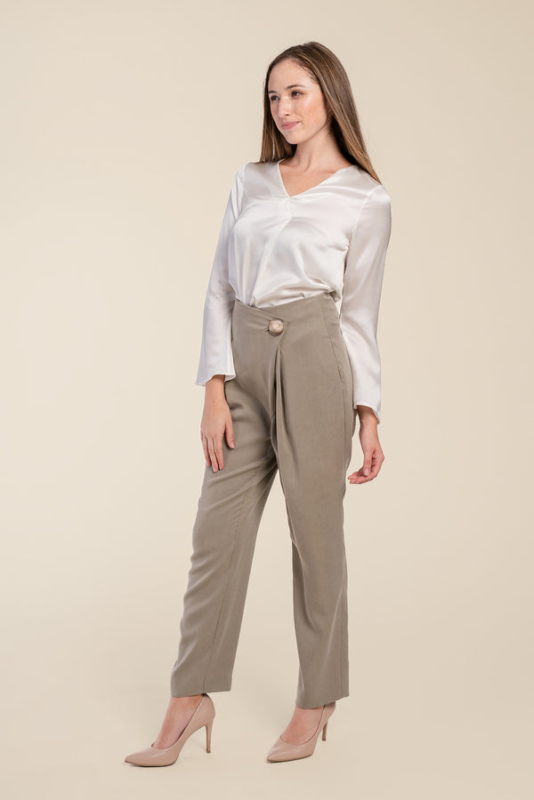 AGA | Riley Front Fold Trousers Myrobalan
